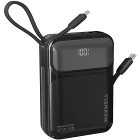 پاوربانک maxwell Power pro| شارژ سریع 35 وات با کابل داخلی و طراحی ضد ضربه