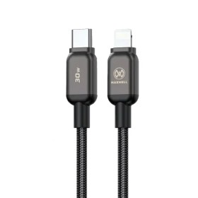 کابل تبدیل مکسول USB-C به Lightning توان ۳۰ وات طول ۱ متر 🔌