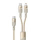 کابل دوکاره مکسول Twin Jet USB-C و Lightning توان ۱۰۰ وات طول ۱.۲ متر  🔌