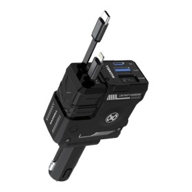 شارژر فندکی 120 وات مکسول مدل DRIVE HUB | شارژ سریع PD و QC برای خودرو