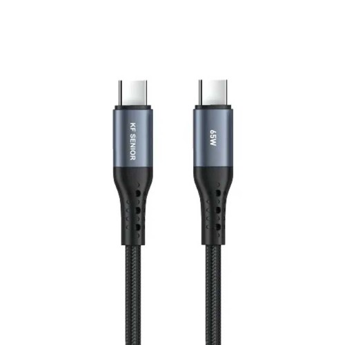 کابل دو سر تایپ سی KF Senior S89-C.C  توان ۶5 وات طول ۱.۲ متر 🔌