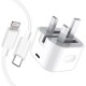 خرید شارژر سریع آیفون 13 مینی اپل 20 وات + کابل USB-C به لایتنینگ| میراتل
