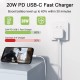 خرید شارژر سریع آیفون 14 پلاس اپل 20 وات + کابل USB-C به لایتنینگ| میراتل