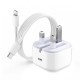 خرید شارژر سریع آیفون 14 پلاس اپل 20 وات + کابل USB-C به لایتنینگ| میراتل