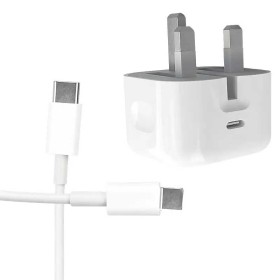 خرید شارژر سریع آیفون 16 پرو اپل 20 وات + کابل USB-C به تایپ سی| میراتل